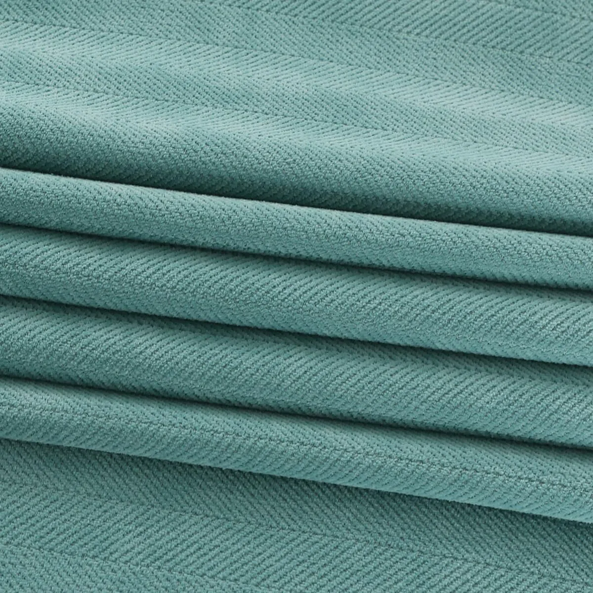 AMBERIS Camino de Cama Azul-Verde Chenier de una Sola Planta, Moderna Bufanda de Cama Decorada en Hotel Familiar (Las Fundas de cojín se Venden por Separado)