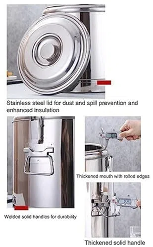 Dispensador de bebidas calientes con grifo, urna de café y té de 5 galones para catering, fiestas, eventos, acero inoxidable duradero, fácil de usar