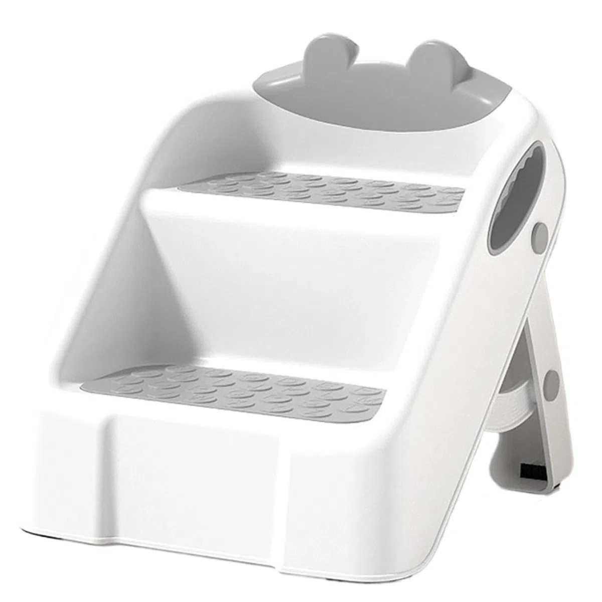 Taburete Escalón Infantil Escalera de Seguridad Lavado Fácil de Manos | Taburete Escalón 2 Niveles Plegable Ligero Para Niños Inodoro, Lavabo, Dormitorio, Encimera