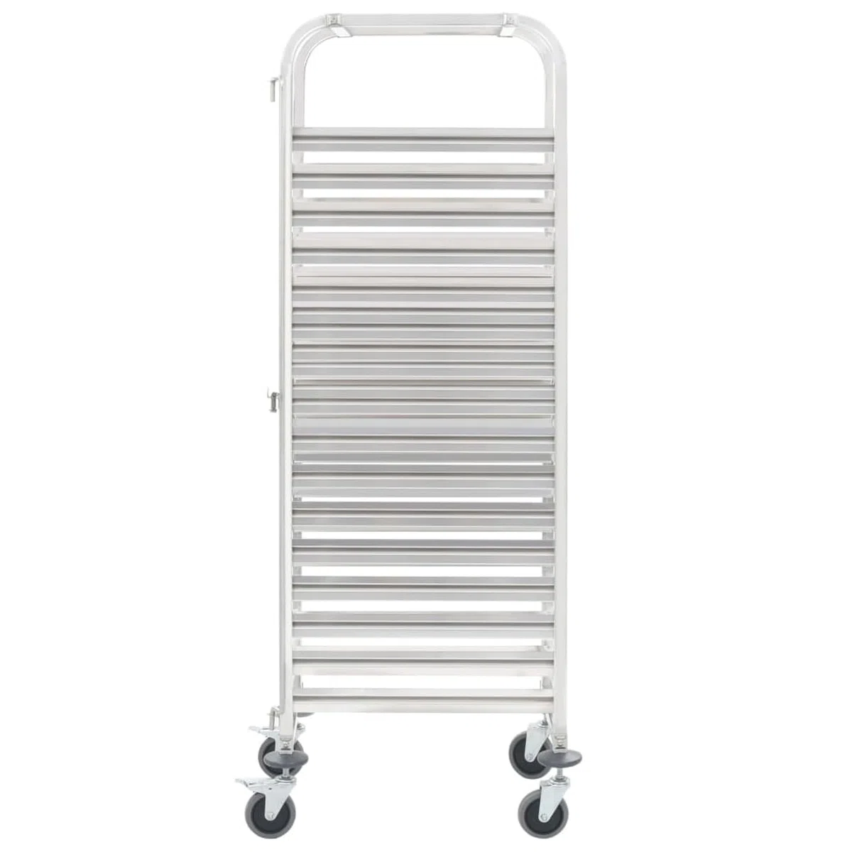 Fasba Carrito de Cocina Profesional con 16 bandejas, Acero Inoxidable, Frenos, para Catering y Almacenamiento Modelo FCLRZJ-50920ES