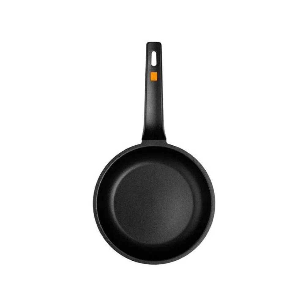 BRA Efficient Orange | Sartén de 20 cm, aluminio fundido con antiadherente Platinum Plus, apta para todo tipo de cocinas incluida inducción