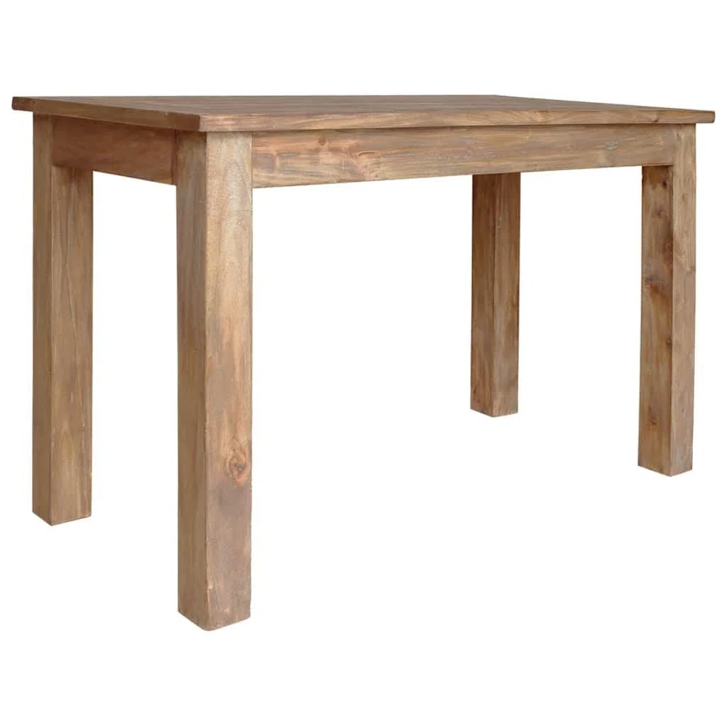 vidaXL Mesa de Comedor, Mesita Auxiliar, Mesa Decorativa, Mueble de Hogar Dormitorio Salón Cocina Pasillo Bar, Madera Maciza de Caoba