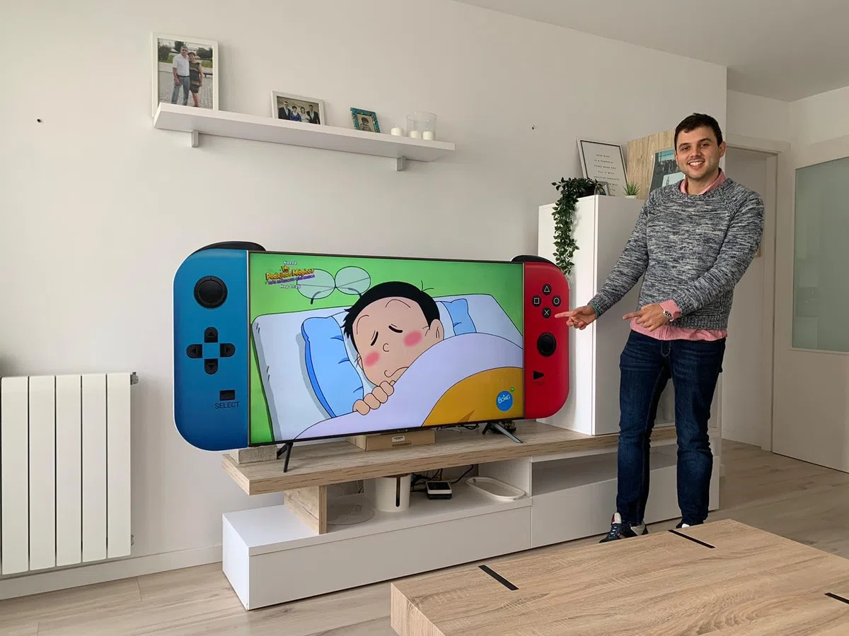 Decoracion MANDOS Televisor | Cosas Gamers para habitacion | Cuadro Poster Gamer | Setup Gaming Decoracion | habitación Gamer (TV 43 Pulgadas)