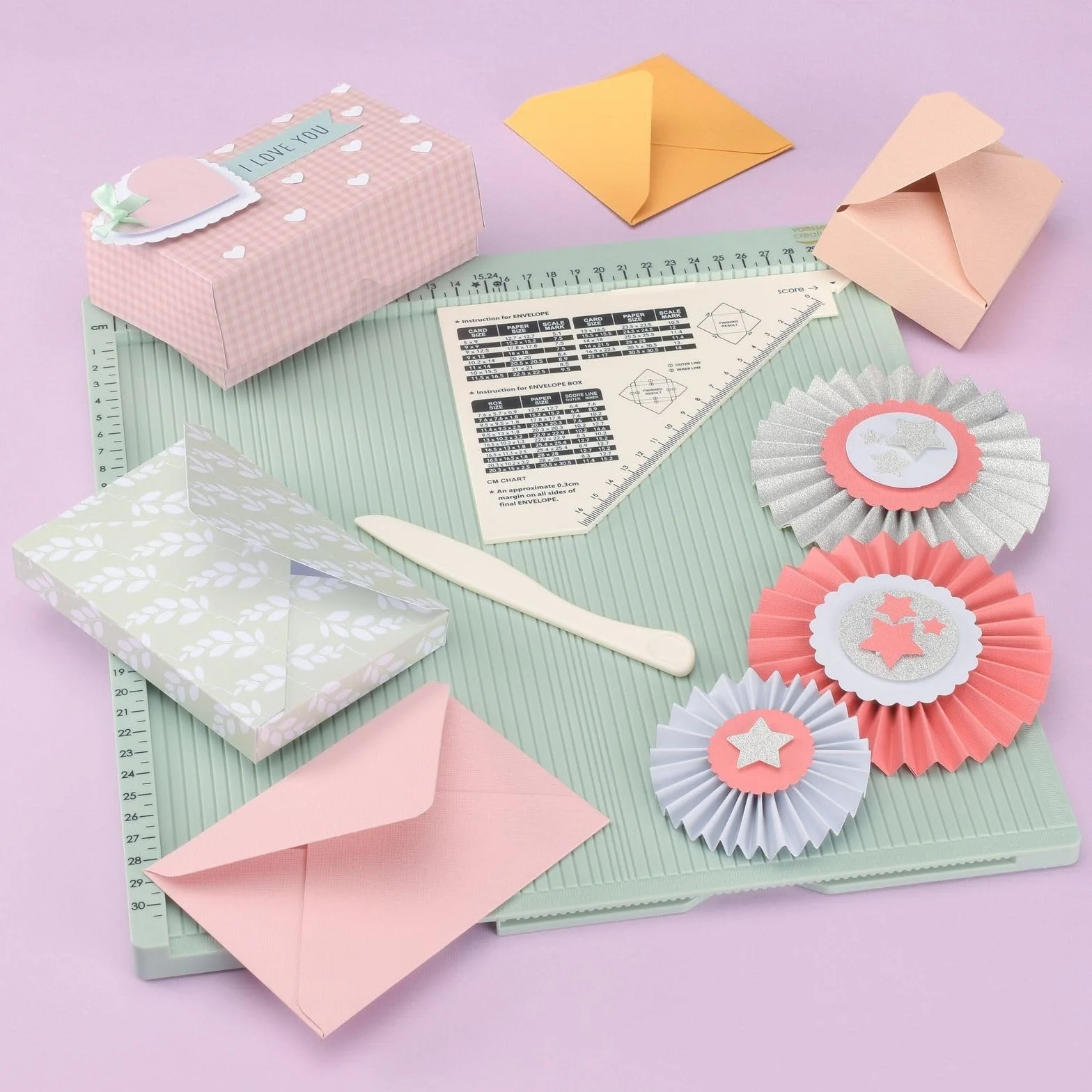 Vaessen Creative Score Easy Tablero de Ranurado Grande y Polivalente Cm Menta