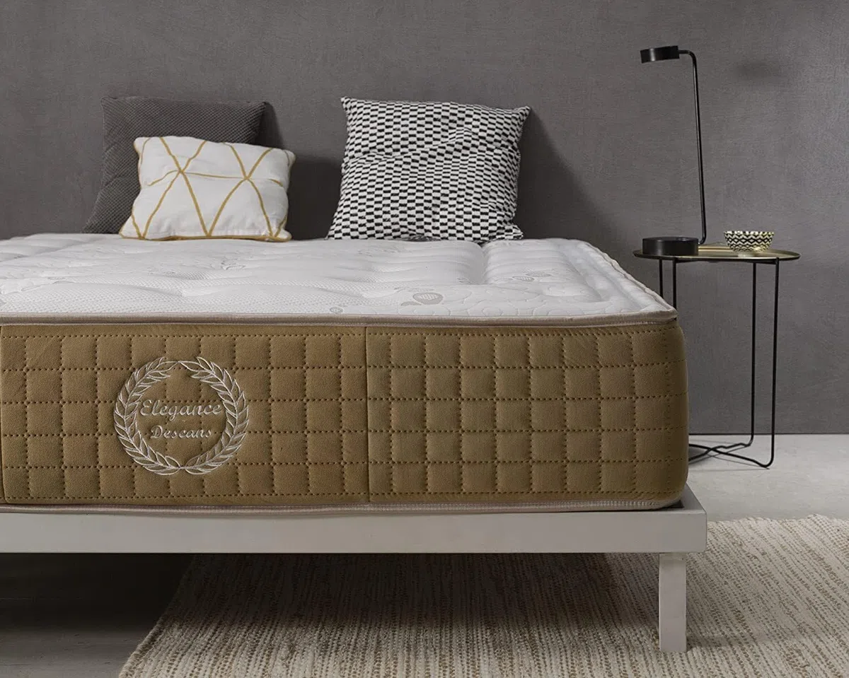 Simpur, Colchón 120x190 cm Bliss Confort, Grosor 25 cm, 11 Zonas de Confort, Soporte Firme, Espuma viscoelástica, ortopédico, Extremadamente Duradero