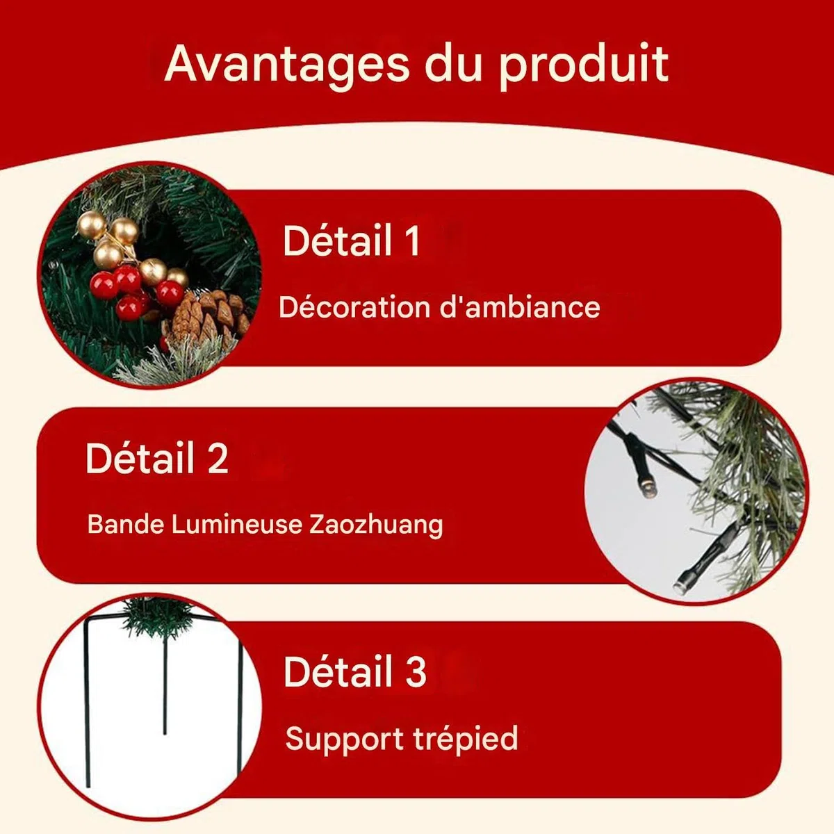 Relleno Para Maceta Navideño De Exterior Decoración Estacional Artificial | Decoración Para Árbol De Navidad Para Propietarios Y Decoradores Del Hogar Porche Entrada Umbral Patio Jardín