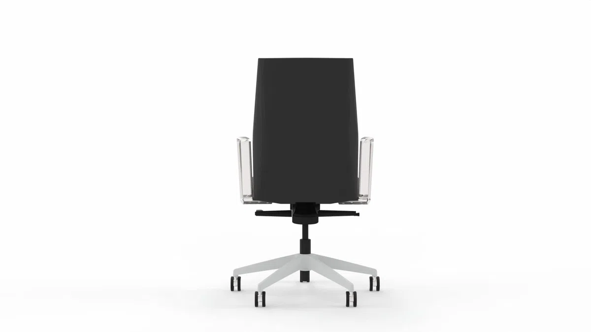 Sillón de Oficina de diseño Top Gama Profesional Allure Color Negro Silla Profesional de Escritorio