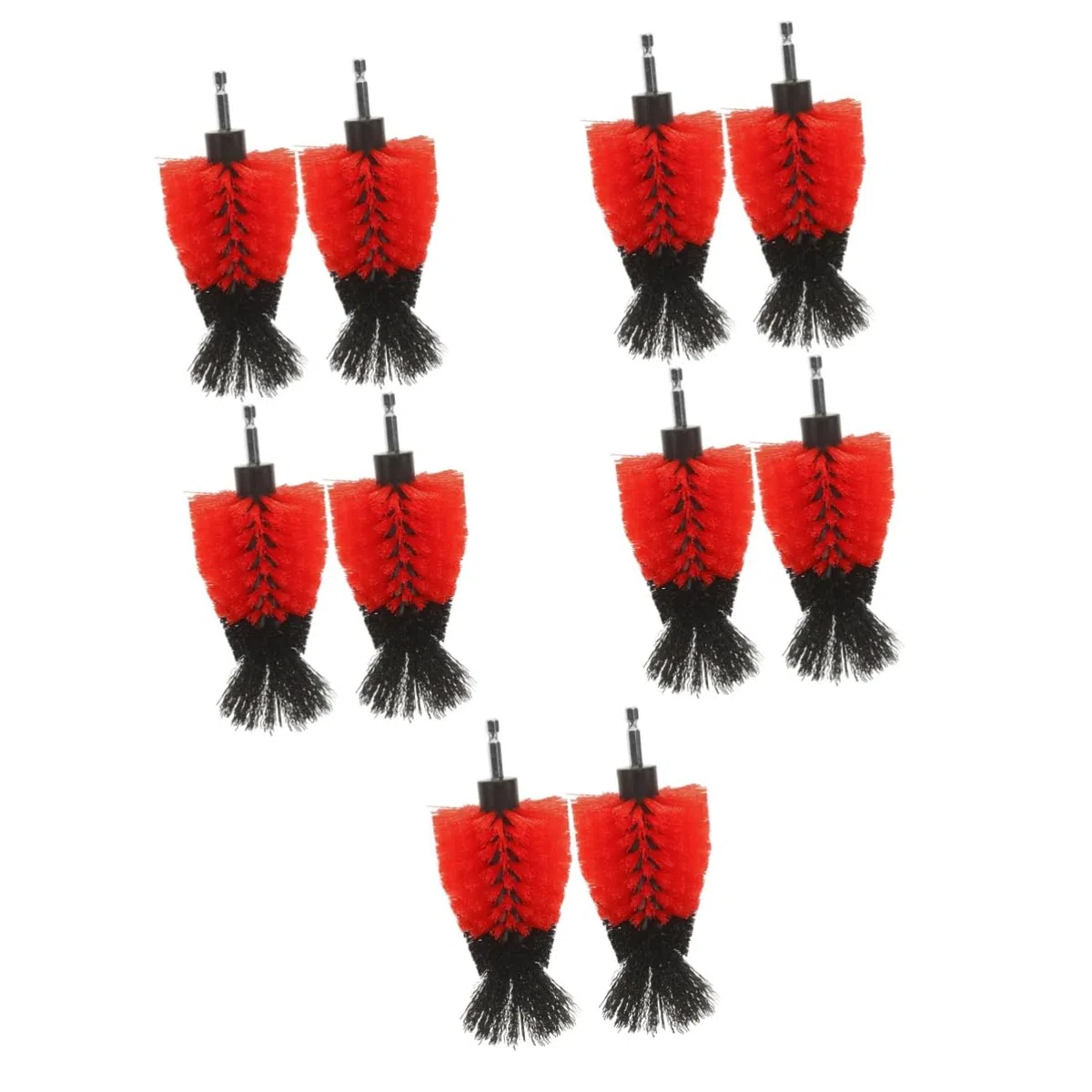 Beaupretty 10piezas Cepillos De Limpieza para Taladro Accesorios De Cepillo De Perforadora De Fregado para Limpiar Coches Cocinas Azulejos y Bañeras