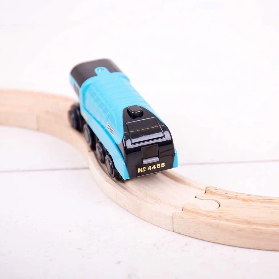 Bigjigs Rail Locomotora Mallard a Pilas