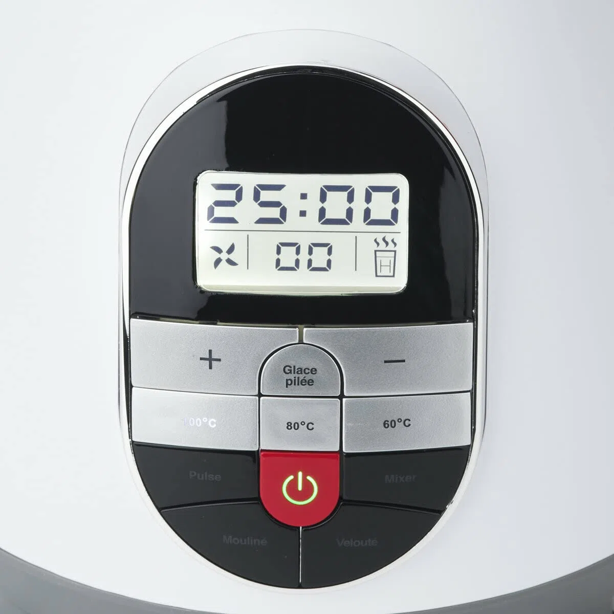 H.Koenig MXC36 Sopera Eléctrica y Licuadora, Máquina para hacer Sopas, Batidos, o Salsas, 1.7 Litros, 900 W, 7 Velocidades, 3 Temperaturas, Acero Inoxidable, Blanco.