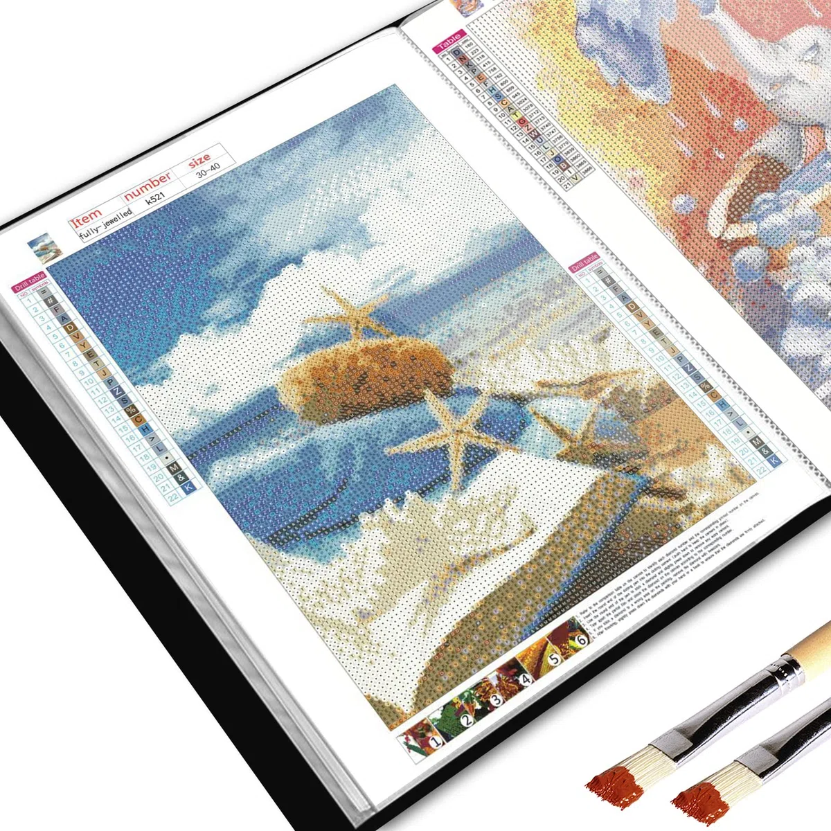 Diamond Painting Álbum de Fotos,Álbum de Fotos de Diamond Painting,Carpeta de Cartera de Arte de Diamantes con 30 Protectores de Bolsillo Puede Contener 60 imágenes(Negro)