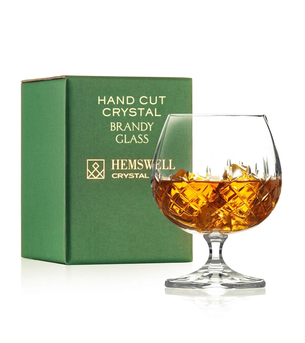 Vaso único de brandy - Copas de cristal talladas con caja de presentación - Vaso de brandy para coñac 250ml europeo - Wicklow
