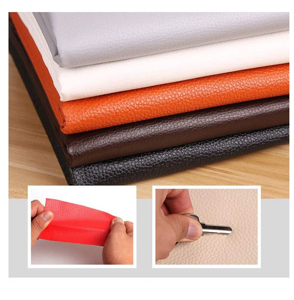 Tela de piel sintética, tela de tapicería de piel sintética para confección de vestidos, tela elástica de piel sintética, material de poliuretano para tapicería, material de coche de piel sintética