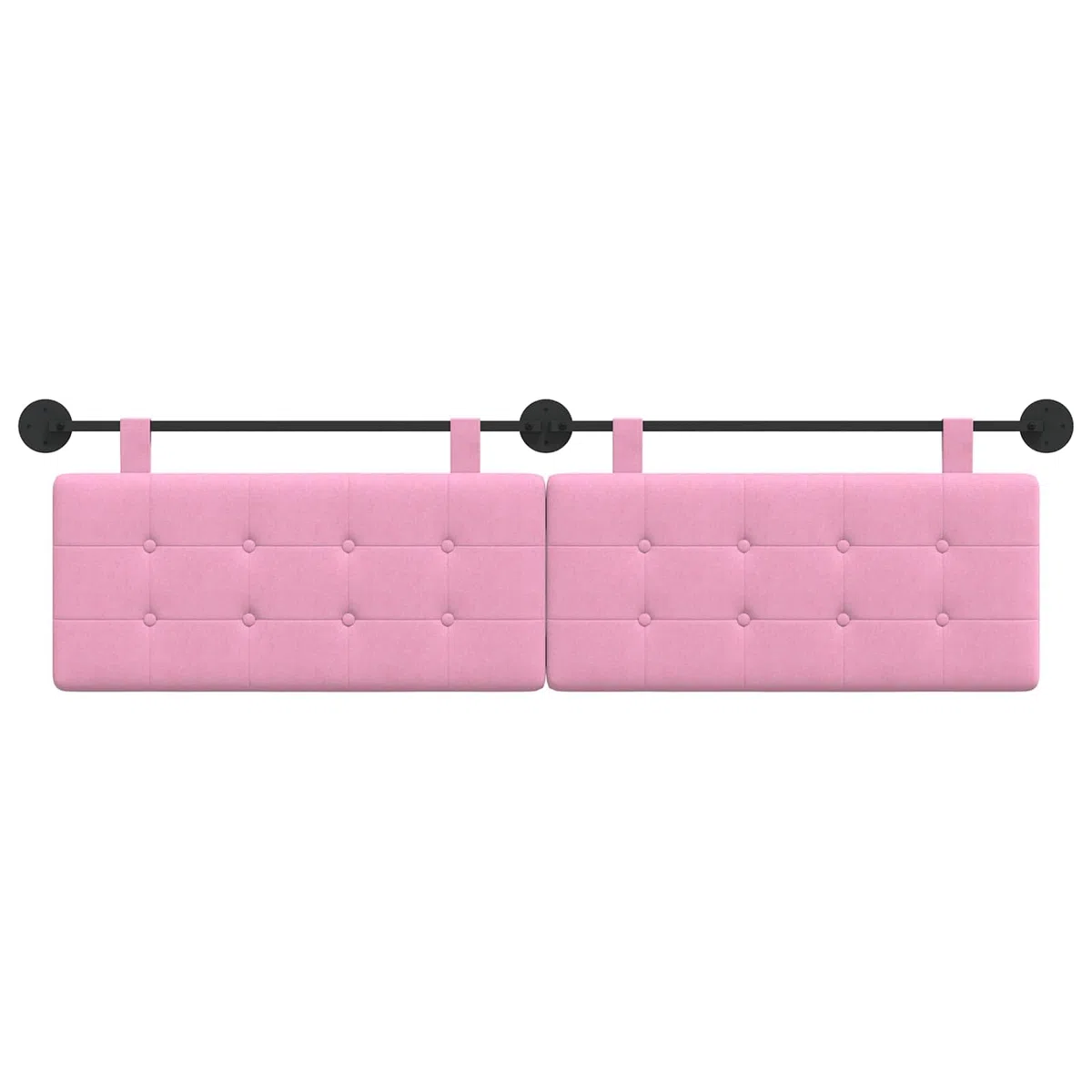 Cabecero colgante de tela con acolchado suave 170 x 55 x 5 cm, montaje en pared, juego con accesorios, cabecero de cama moderno para dormitorio y habitación de invitados