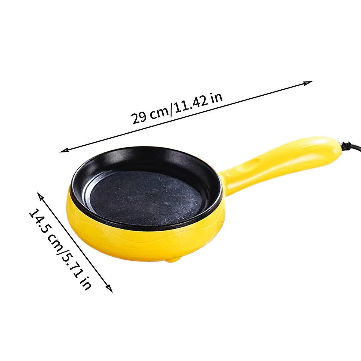 Sartén Eléctrica, Vaporera Eléctrica De Huevos, Resistente Al Calor Portátil Para Cocina Cocina Cena Carne Aperitivos Tortitas Desayuno