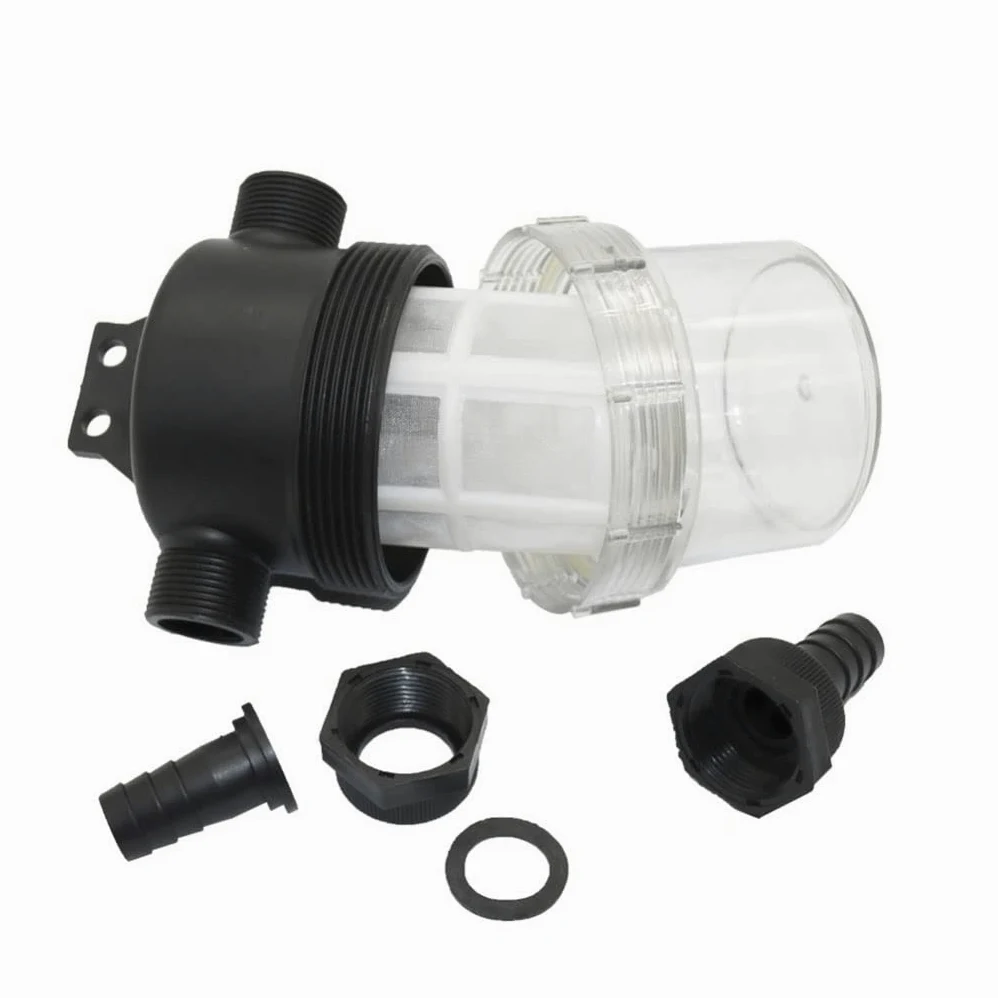 Filtro de Malla de Acero Inoxidable, Filtro de Bomba de Agua de Alto caudal for hidrolimpiadoras - 20 mm y 25 mm - Prefiltro Transparente de Malla 40(25mm)