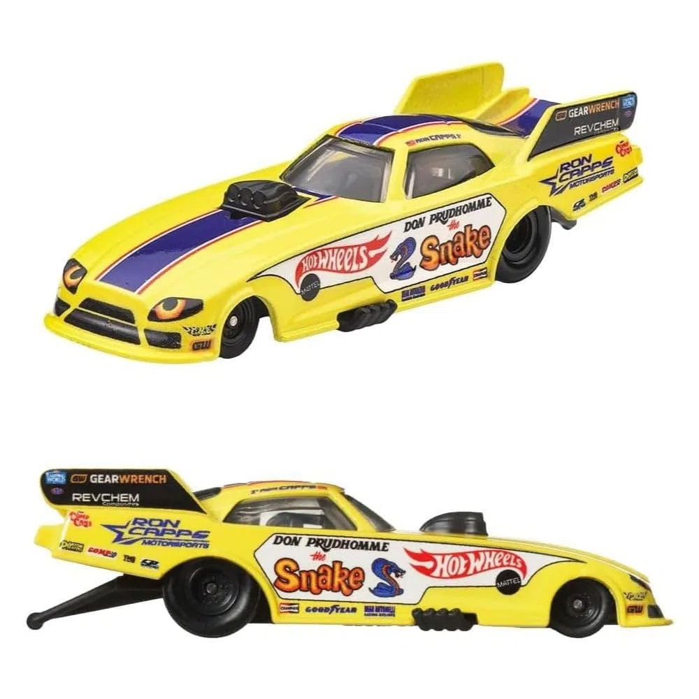Hot Wheels JBL01 Premium - Juego de 2 Mini Coches 72 Plymouth Cuda FC/Rob N, Color Rosa