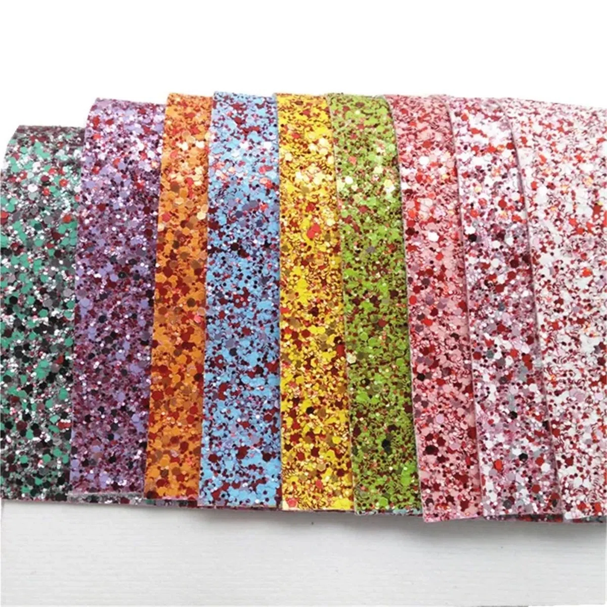 Tela de vinilo sintético con base fieltro cuero purpurina gruesa roja for manualidades, lazos, bolsos, mini rollo 30 x 134 cm para manualidades(7-30X134CM)