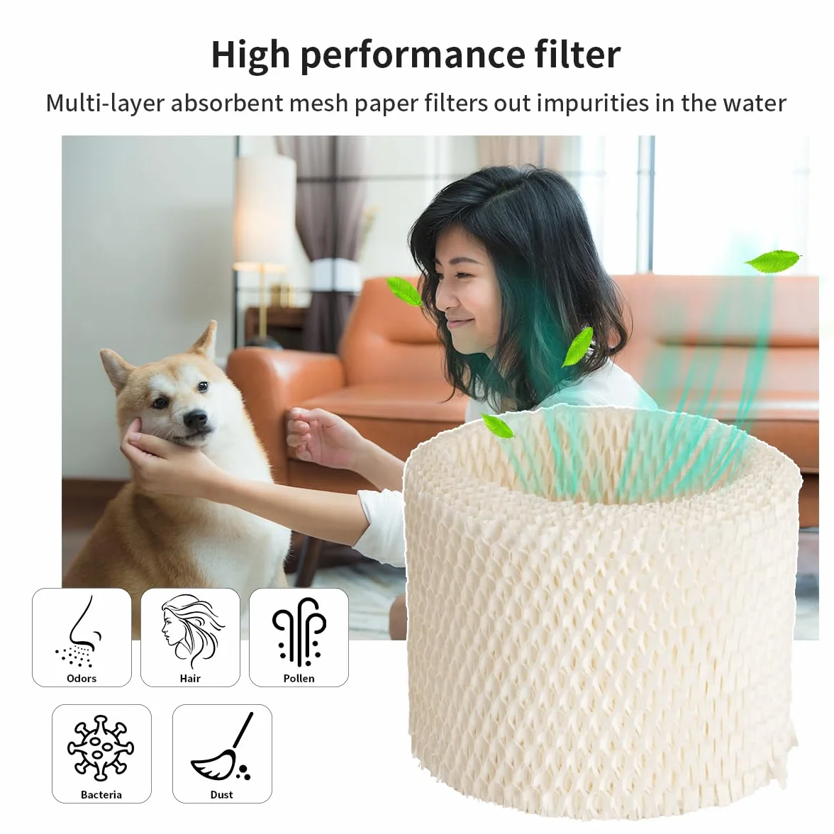 Piezas de humidificador de filtro de 3 piezas Para Philips HU4801 HU4802 HU4803 HU4811 HU4813