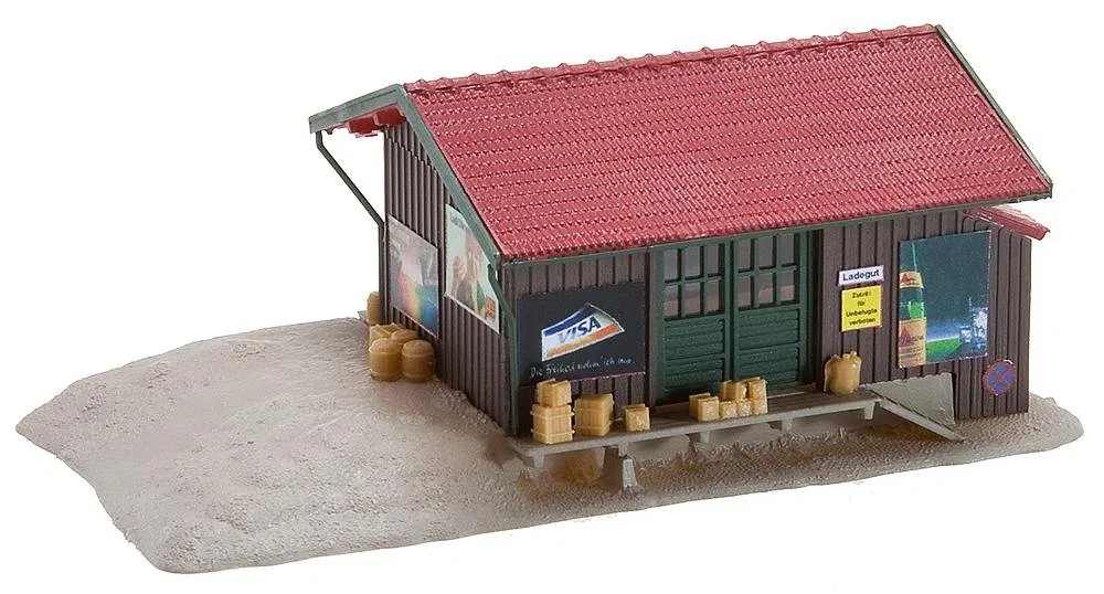 Faller - Edificio para modelismo ferroviario Escala 1:148 (4.4x11.5x5.2 cm)