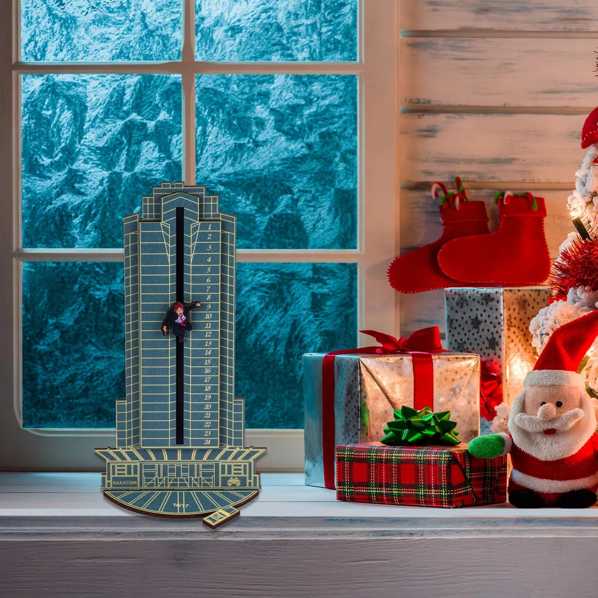 Calendario de Adviento duro de Navidad, calendarios de cuenta regresiva de Navidad, calendario de Adviento interactivo de GWAWG para decoraciones de mesa, recuerdos de fiesta, premios de aula, regalo