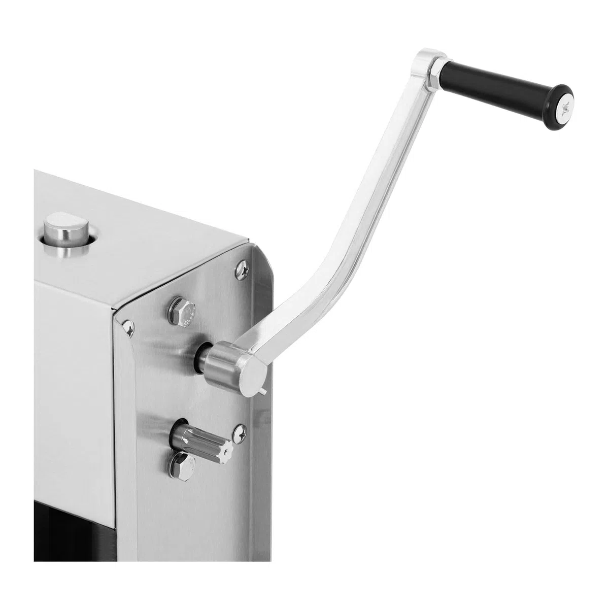 Royal Catering Embutidora Manual Vertical Máquina De Embutira RCWV-3L (Capacidad de llenado: 3 L, Cilindro: Ø 14 cm, Incluye 4 tubos de llenado, 2 velocidades)