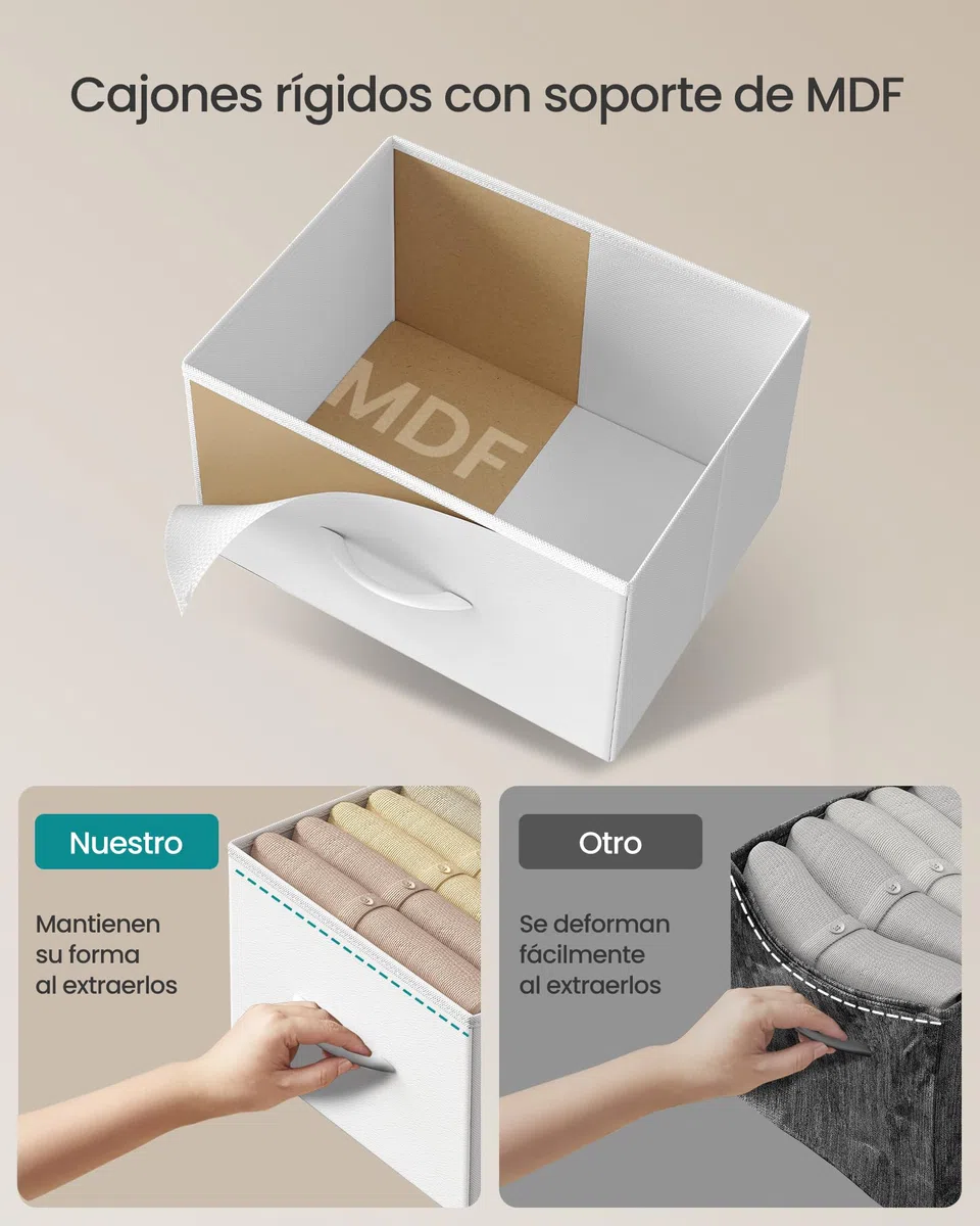 SONGMICS BELLAH Colección - Mesa Auxiliar, Cómoda con 2 Cajones para Dormitorio, Acero, Industrial, Dormitorio, Armario, Recibidor, Salón, Blanco Nube y Blanco Nieve LGS312WH01