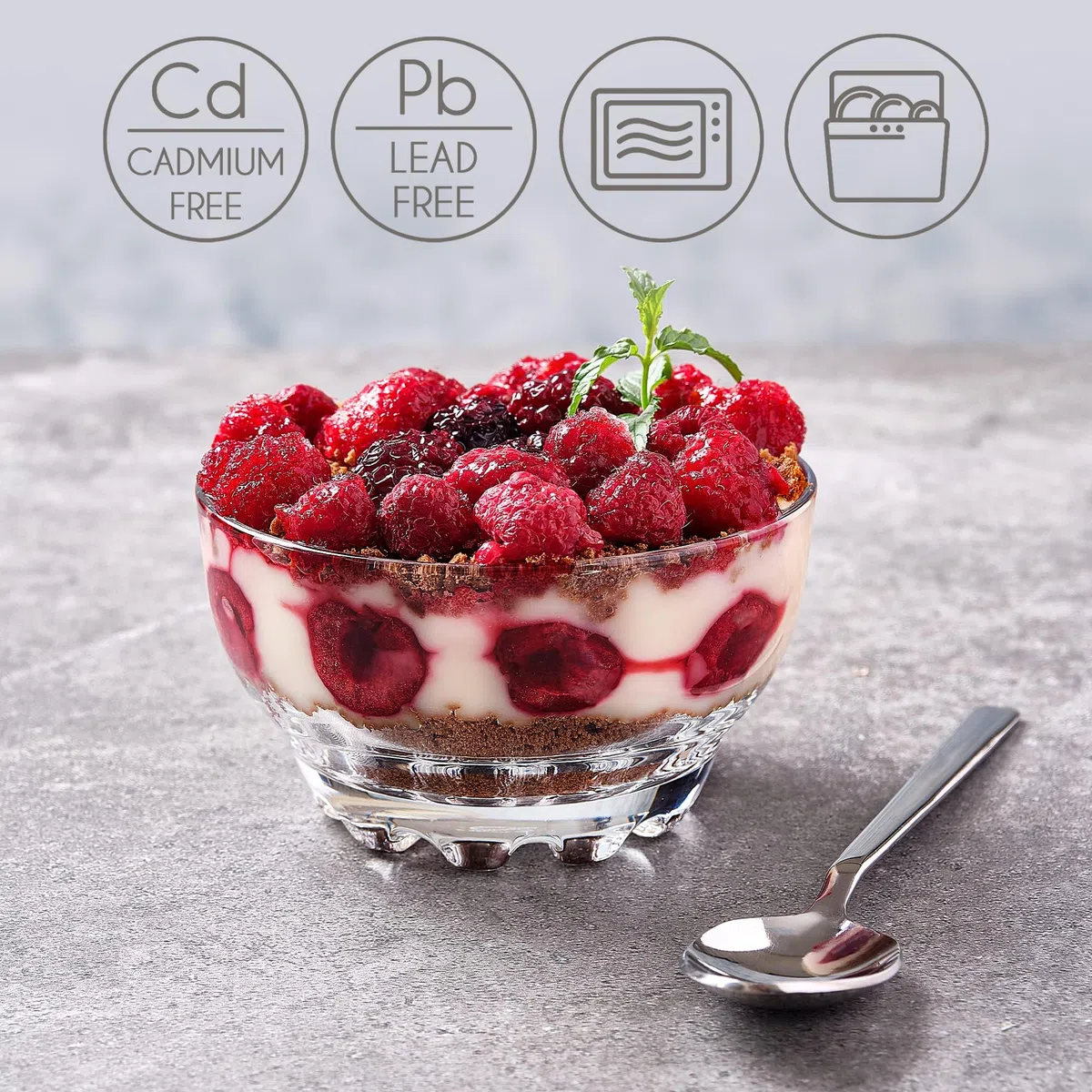 Volarium CRYSTALIA Cuencos de Postre SIN PLOMO Cuenco de Helado de Vidrio, Cuencos para Postres Cristal, Tazones para Salsas Cuencos Aperitivos Copas Postre Cristal Cuenco Natillas Bol Natillas