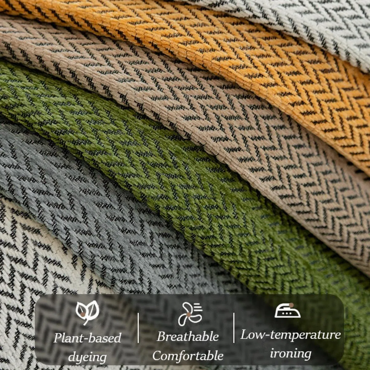 Cubierta del sofá de Espiga, Cubierta de sofás Chenille, Protector de Muebles difuso Divertido, Slip para sofá seccional, Todas Las Temporadas de sofás Cubiertas C 70x70cm