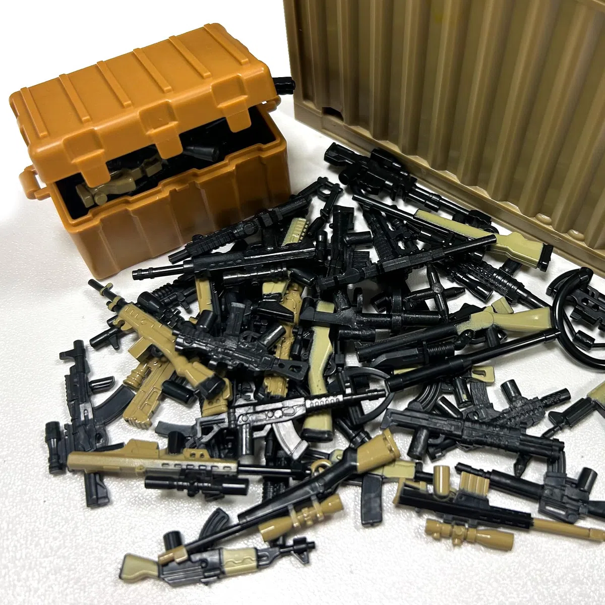 Juego de Armas Militares, 125 Piezas WW2 Armas Militares, WW2 Juguetes Militares, Armas Accesorios, Armas Figuras Modelo de Bloques, Regalos de Cumpleaños para Fans