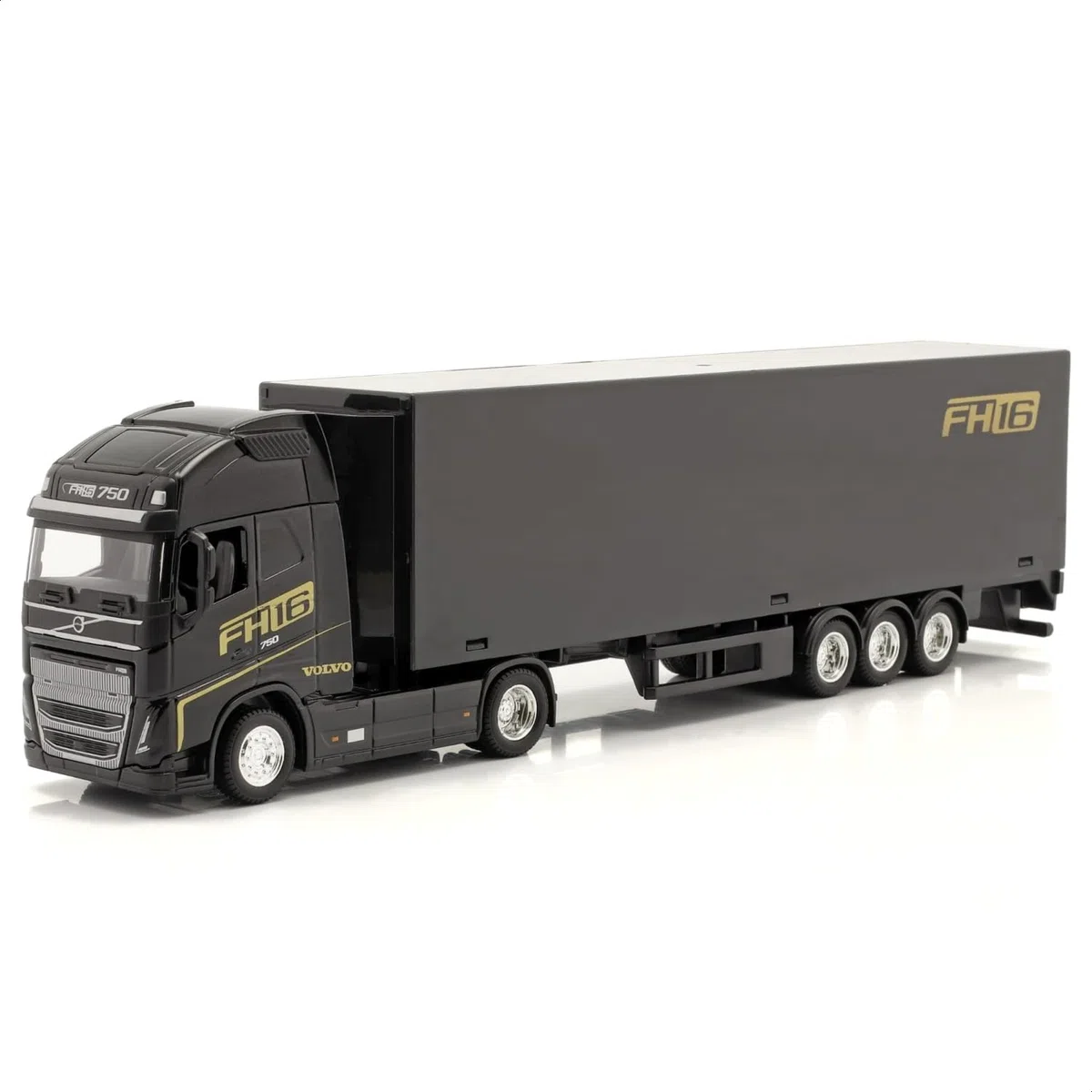 Bburago B18-31461T Street Fire HAULERS - Camión Fundido a presión con Remolque, Volvo FH16 Globetrotter 750 XXL-1:43, Modelo de Juguete Coleccionable, Varios diseños y Colores