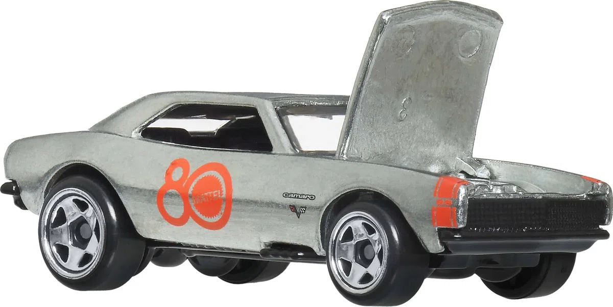 Hot Wheels Mattel JHF01 80.º aniversario 7 vehículos con 7 mini coches, a partir de 3 años, de metal