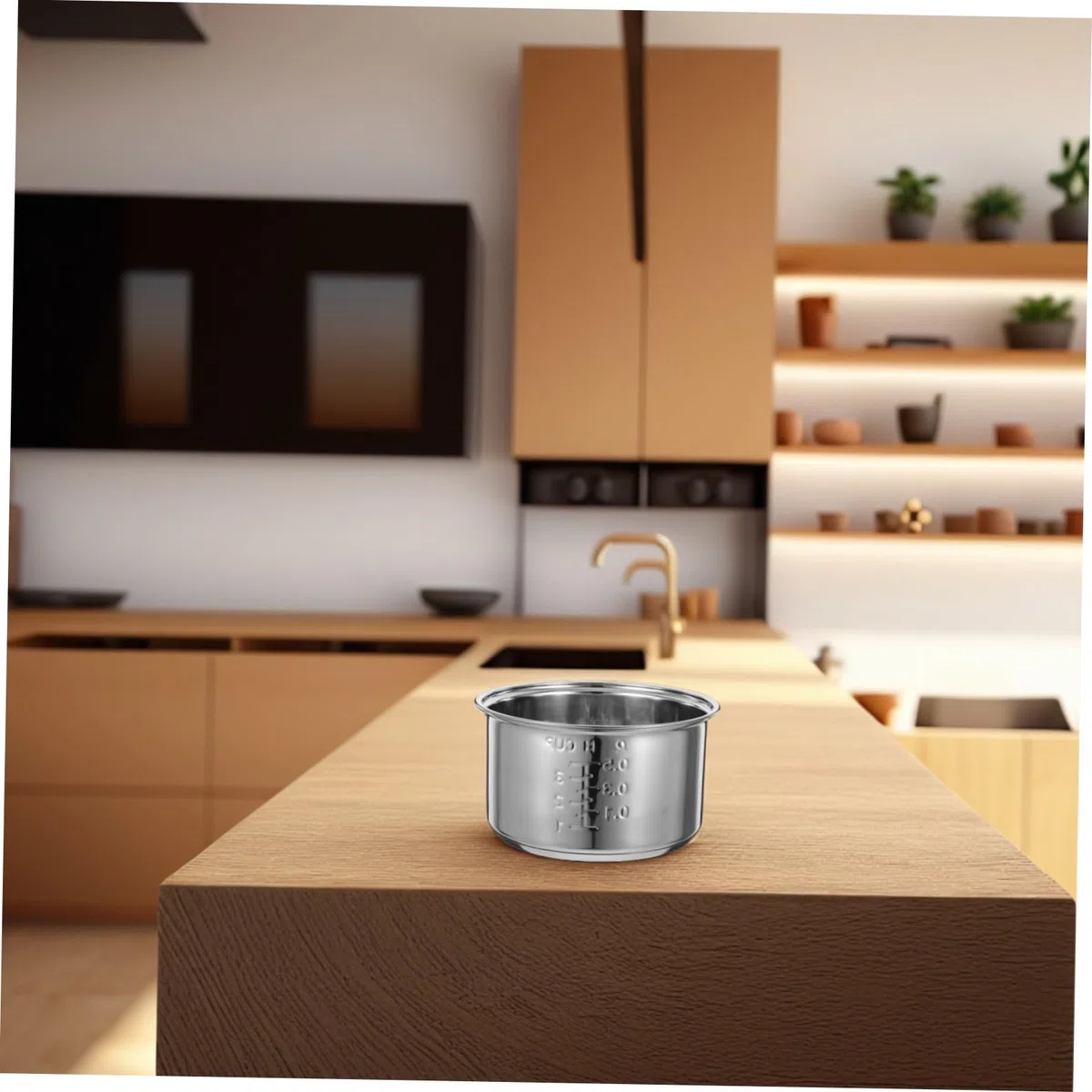 LIFKOME Revestimiento De Olla Arrocera Piezas De Olla De Arroz Olla Interior para Olla Arrocera Reemplazo De Olla Interior Olla Dentro De La Olla Silver Acero Inoxidable