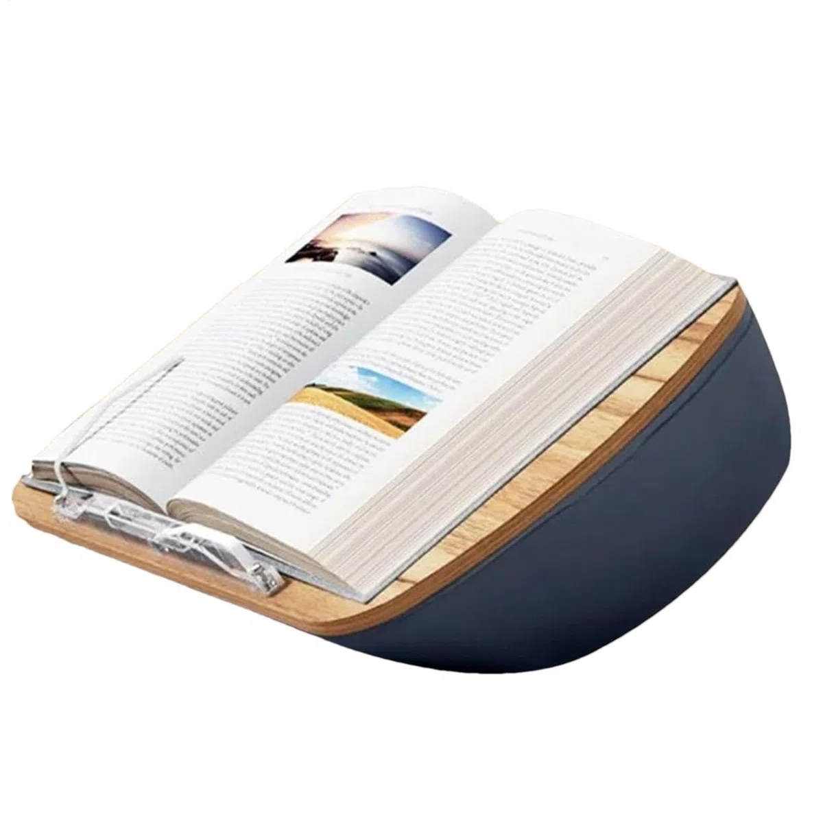 Soporte Almohada para Lectura Ángulo Ajustable Reduce Tensión Cervical | Almohada de lectura en cama con soporte Relleno de Bolitas de Espuma, para Lectores, Portátil, Cama, Sofá, Tablet, E-Reader