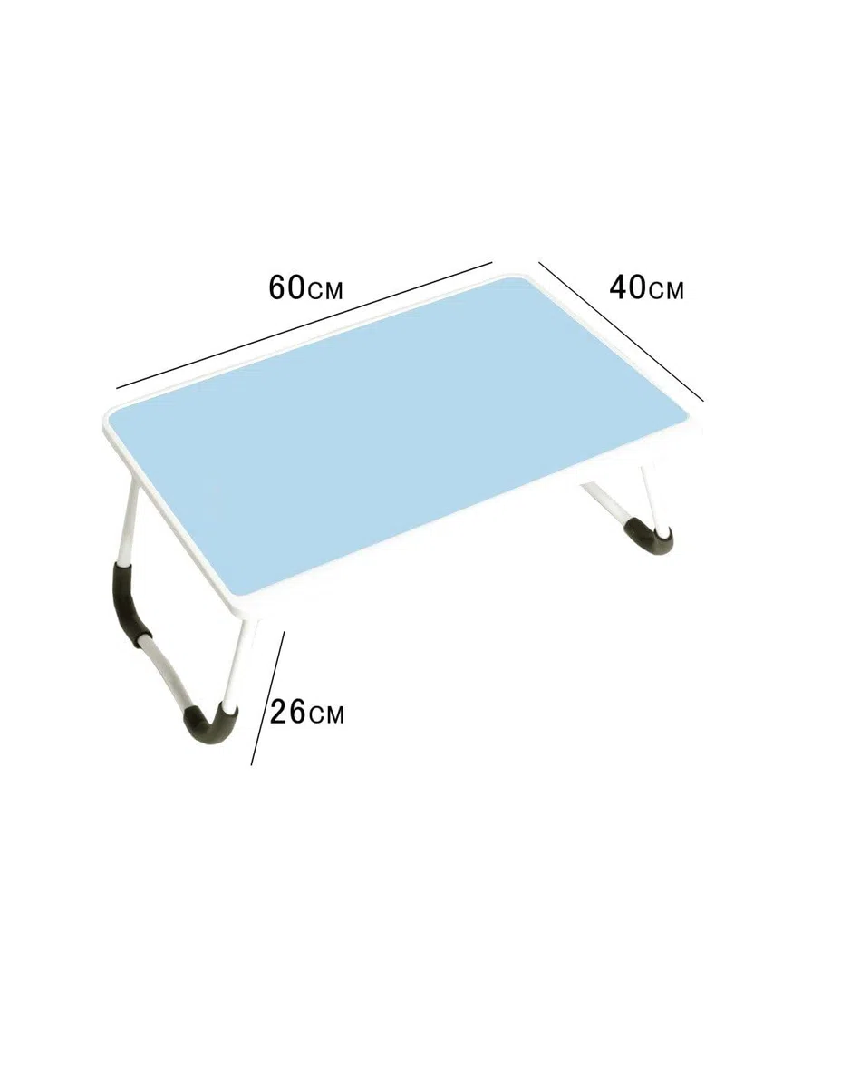 JARDIN202 - Bandeja para Desayuno | Mesa Plegable para portátil |Seleccione Color | Bandeja abatible (60x40x27 cm) | Simple (Azul)