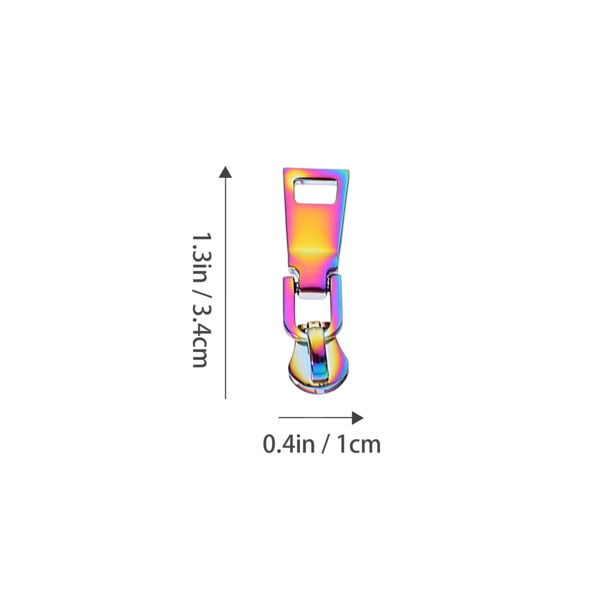 ULDIGI 30piezas Tiradores De Cremallera Metálicos Coloridos Para Ropa y Mochilas Reemplazo De Cabezas De Cremallera Extraíbles Solución Práctica Para Zippers Dañados