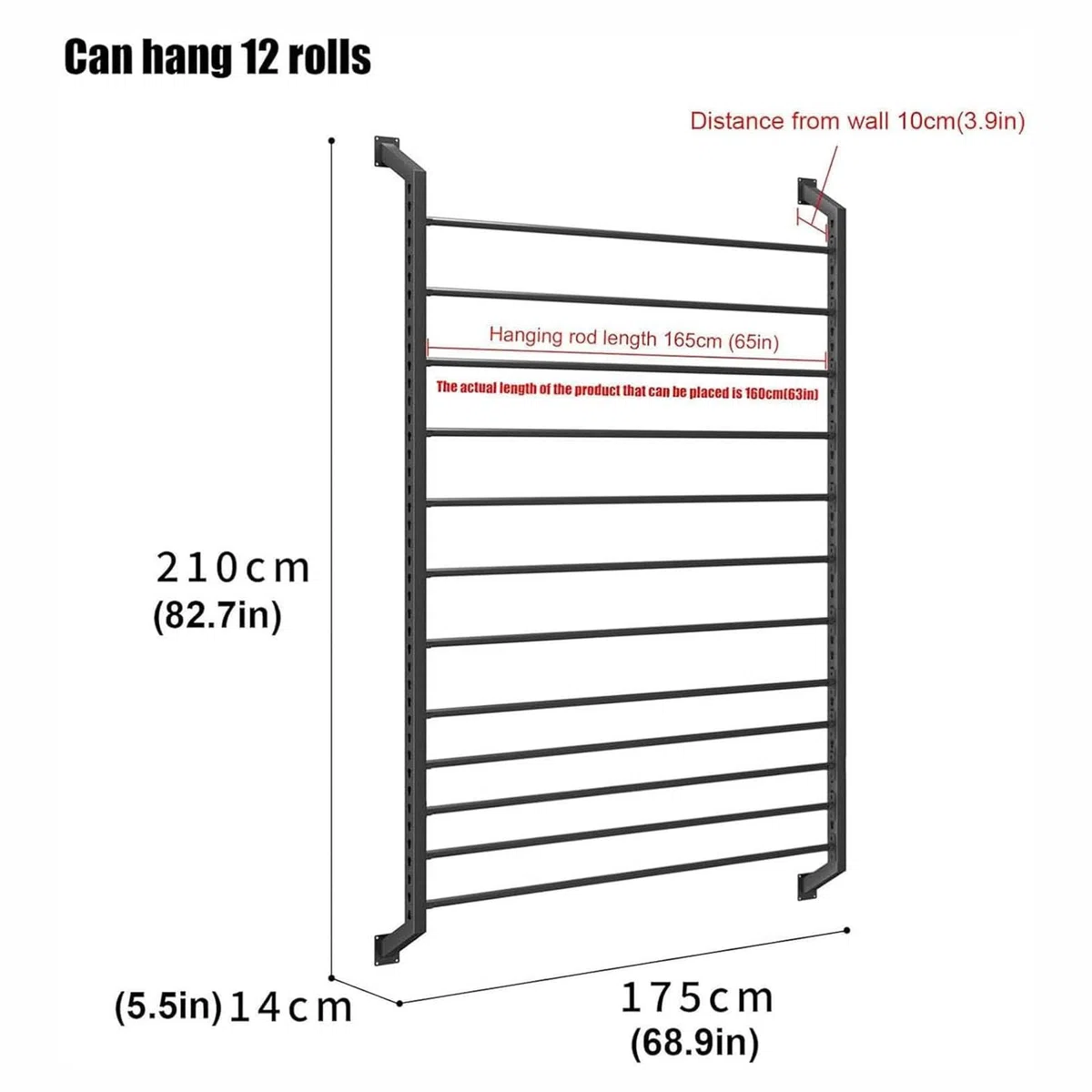 Expositor Multiusos Para Rollos De Tela, Soporte Para Vinilos Que Cambian De Color Para Coches Comerciales, Expositor De Películas Solares Para Ventanas,Canhang12rolls