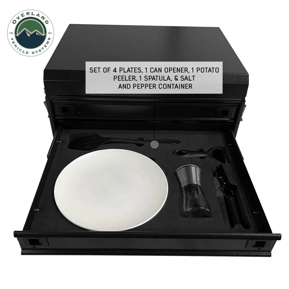 Overland Vehicle Systems CP Duty - Sistema de cocina Glamping de 39 piezas