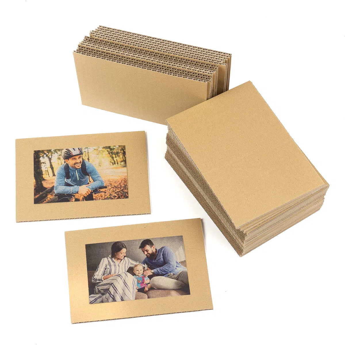 30 planchas de Cartón Corrugado A4 (210 x 297 mm), Laminas de cartón ondulado rígido 4 mm marrón kraft, para manualidades, envíos, cajitas, maquetas