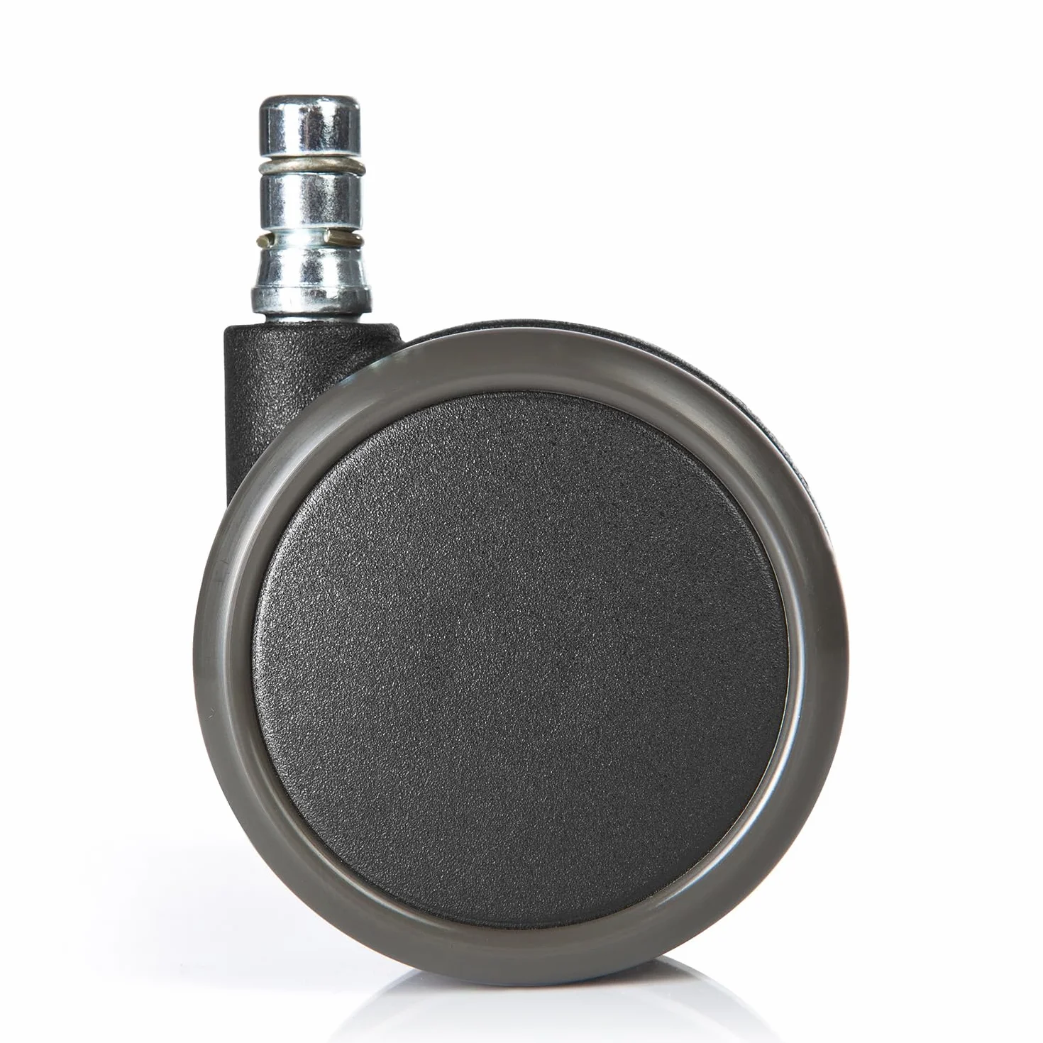 hjh OFFICE 619025 5X Ruedas para sillas ROLO No-Noise 11mm/65mm, Negro, Suelos Duros