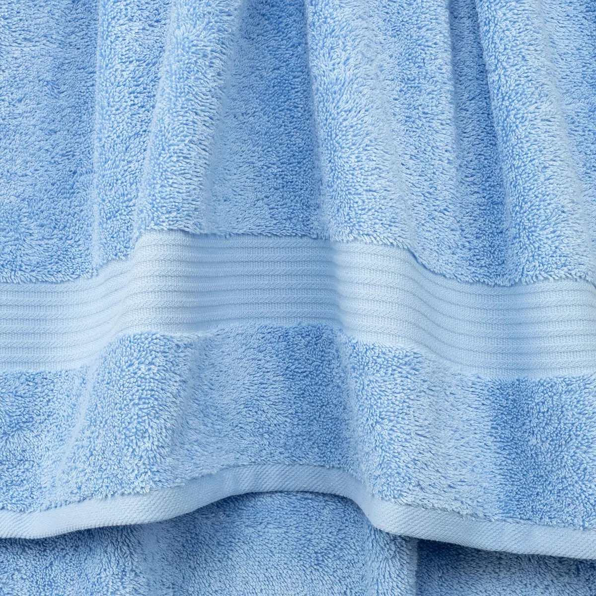 Cotton Paradise Juego de Toallas de 6 Piezas, 100% algodón Turco Suave y Absorbente para baño, 2 Toallas de baño, 2 Toallas de Mano y 2 paños, Juego de Toallas Azul Cielo