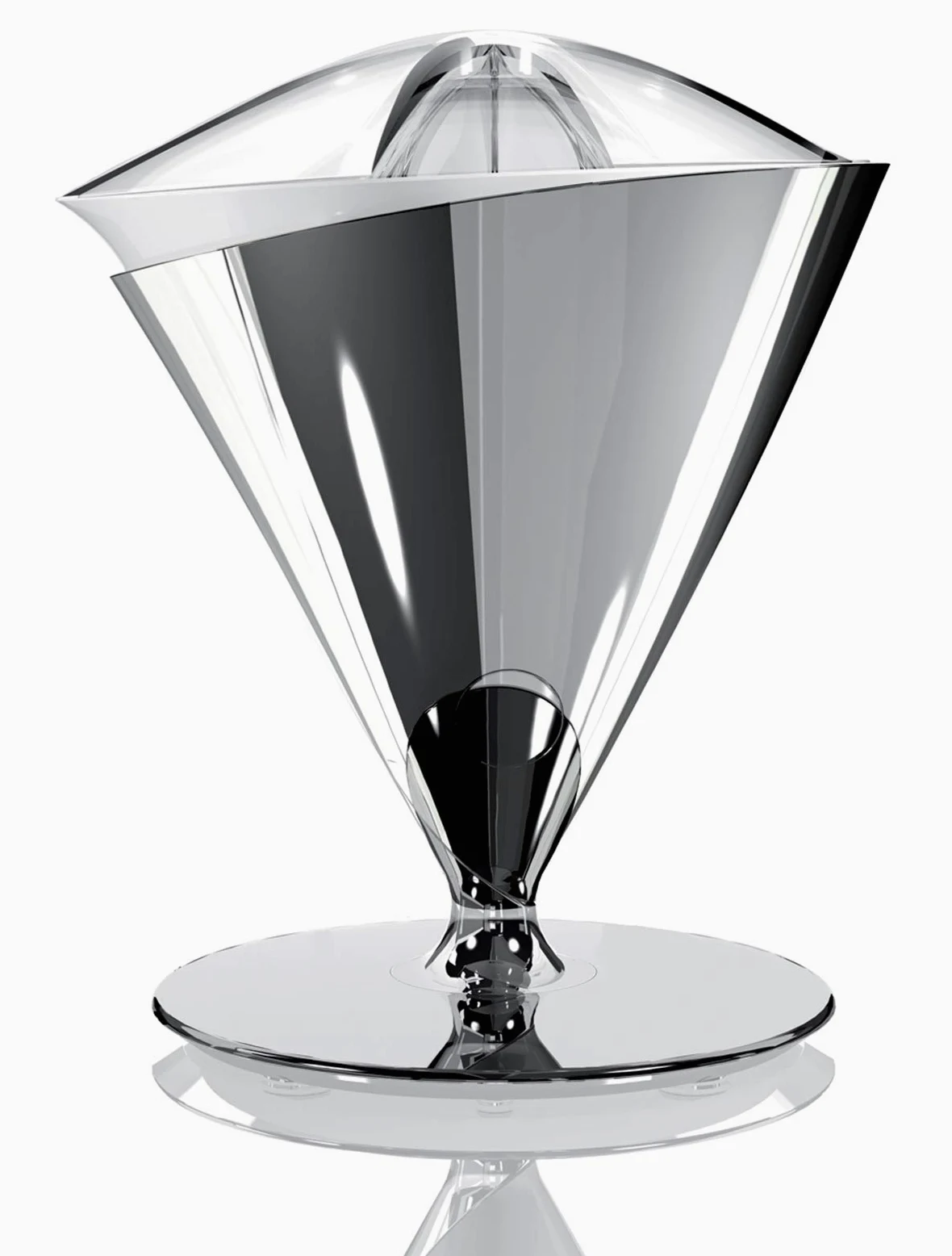 BUGATTI, Vita, Exprimidor eléctrico, Velocidad 90-95 rotaciones por minuto, Capacidad 0,6 litros, Filtro en acero inoxidable, 80 W, Diseño elegante, Color Cromo