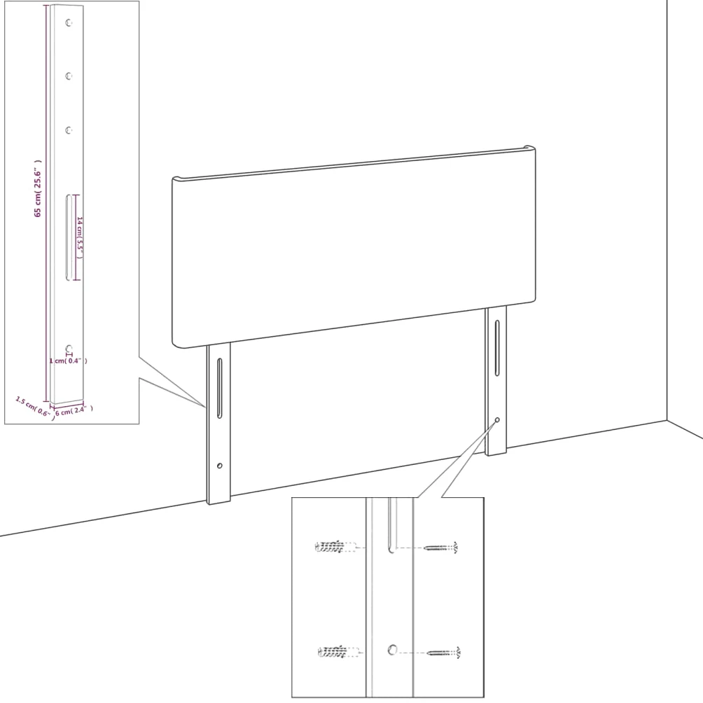 vidaXL Cabecero con Luces LED Cabecero de Cama Cabezal Tapizado para Cama Individual Mueble Dormitorio Interior Tela Negro 90x5x78/88 cm