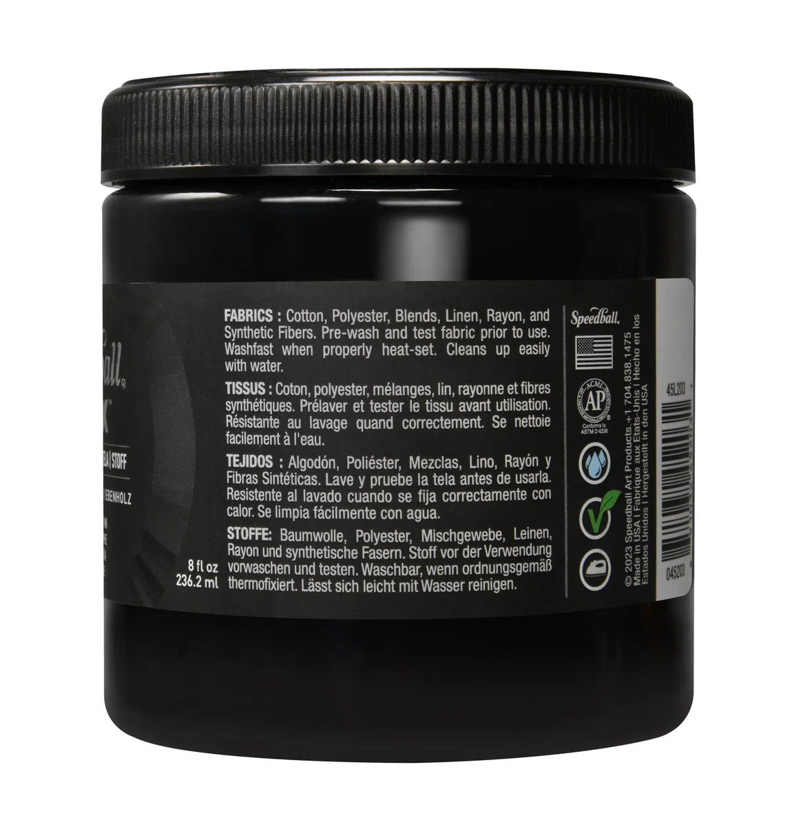 Flex Screen Printing Fabric Ink Ebony 8oz