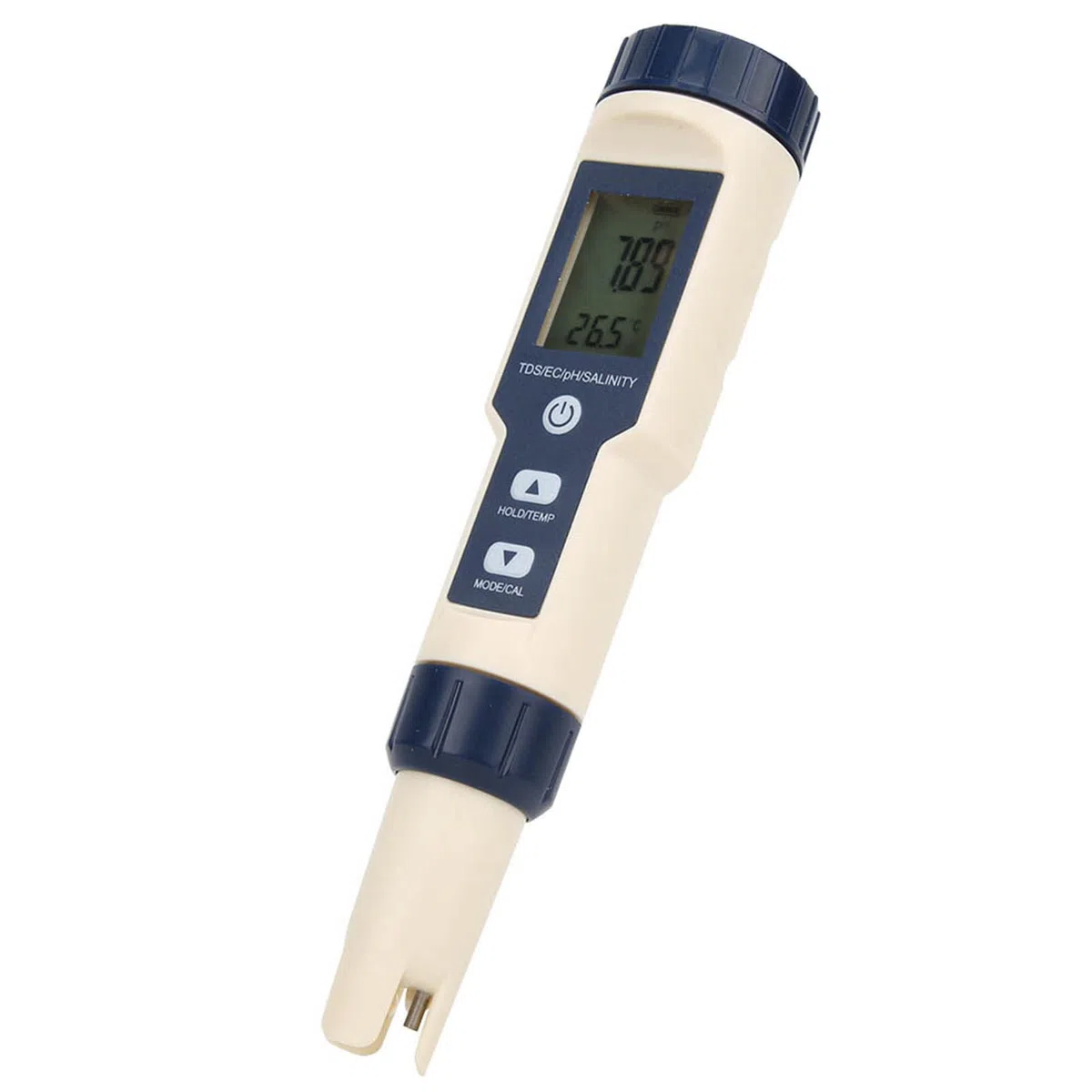 Medidor Digital Portátil 5 en 1 de PH, Salinidad, Temperatura, TDS, EC, Detector de Probador de Calidad del Agua Multifuncional para Diversos Fines