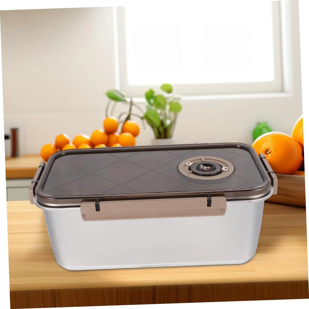 Cabilock Contenedor de Alimentos de Acero Inoxidable 5, 8 L Hermético | Almacenamiento en Nevera y Cocina, Apto para Comida Seca y Marisco, Tapa Sellada con Fecha