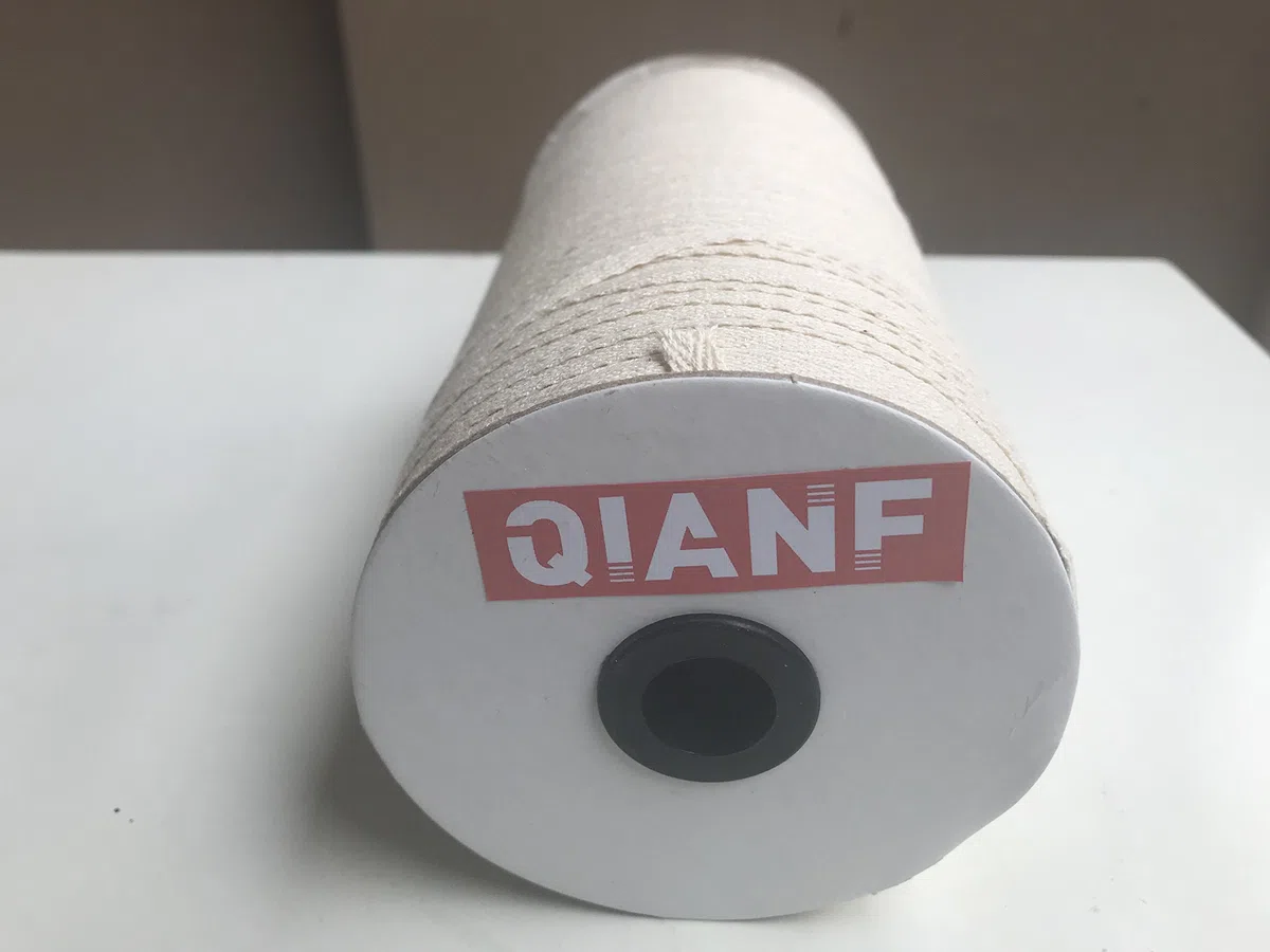 Cinta de sarga de algodón 100 % Qianf de 0,63 cm de ancho, rollo de cinta de espiga.