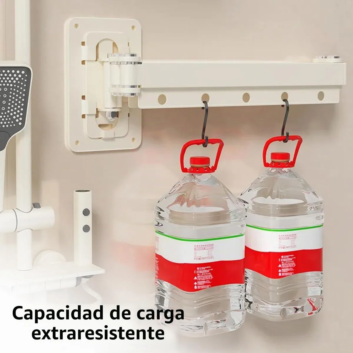 Cortina De Ducha Sin Taladrar Con Ventosa,Barra Cortina Ducha Con Ángulo Ajustable,Cortina Baño Fijación Con Ventosa,Impermeable Antimoho Para Esquinaesquina/Hotel/Baño(Blanco,92cm,3 Pieghe)