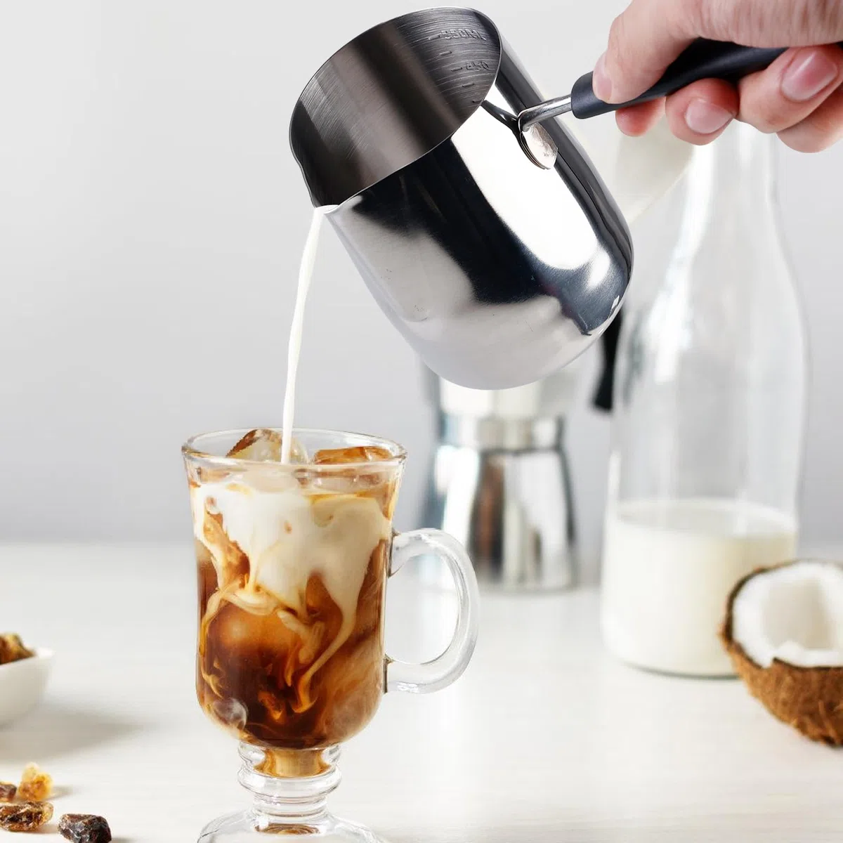Cafetera Turca 600ml, Olla de Cobre para Café Turco, Cafetera Griega Árabe, Cezve de Cobre Martillado, Cafetera de Estufa, Cafetera de Cobre, Cezve Turco