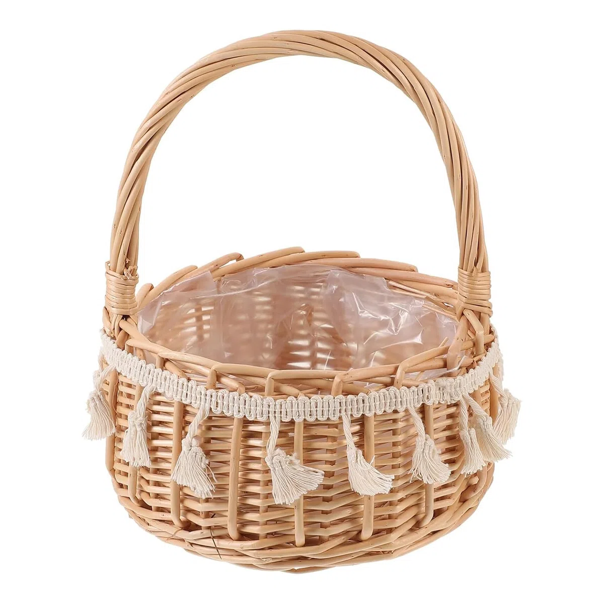 Cesta De Mimbre Para Setas, Cestas Pequeñas Mimbre Con Asa, Cestas Para Setas, Cesta De Semana Santa Para El Jardín, Cestas Tejidas con Lazo